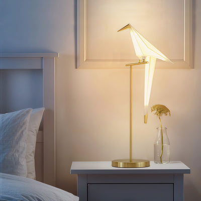 Bird-shaped Table and Floor Lamp with Warm LED