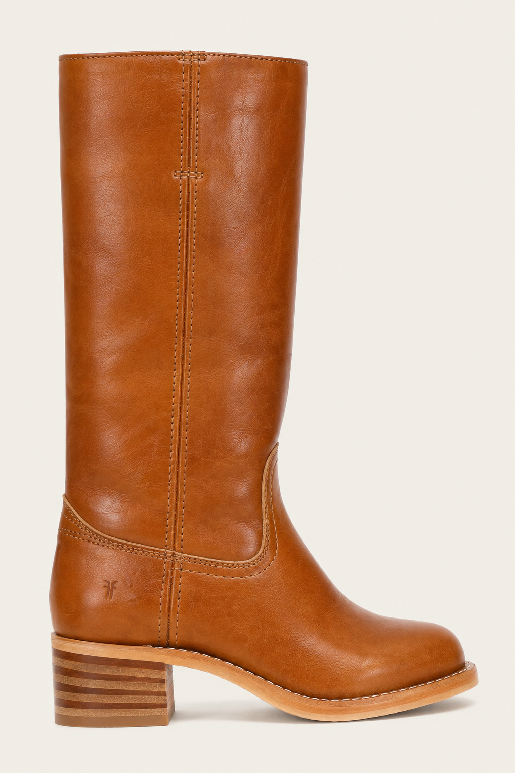 Laura | Leather-Look Women's Knee-High Boots with Block Heel - Equestrian Style