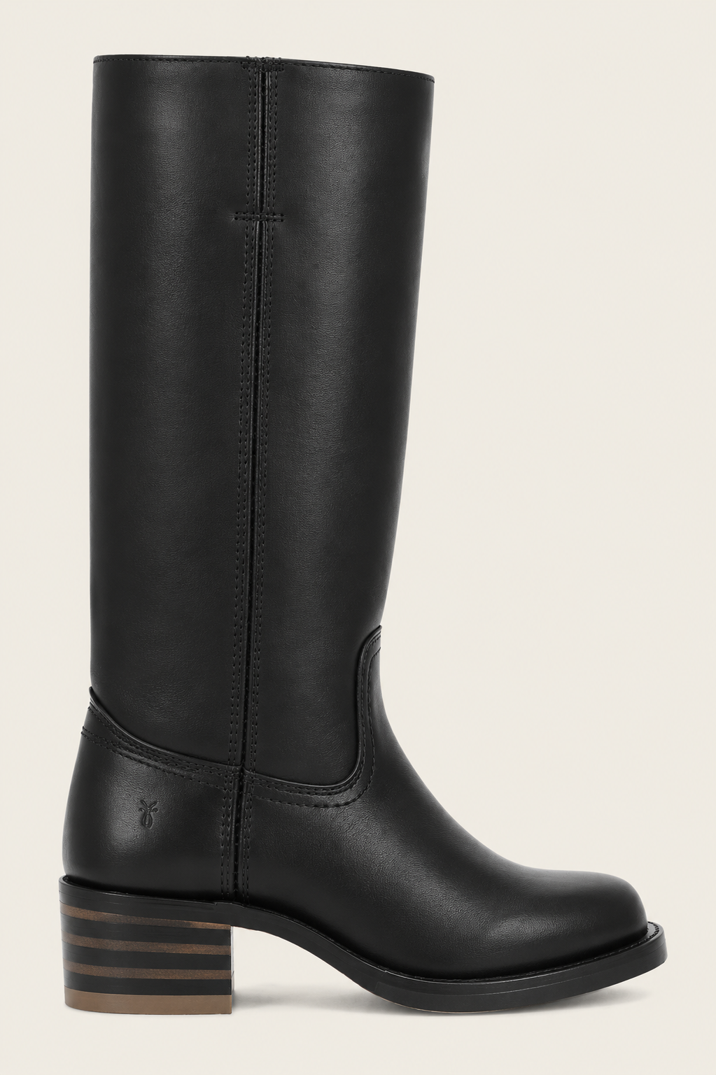 Laura | Leather-Look Women's Knee-High Boots with Block Heel - Equestrian Style