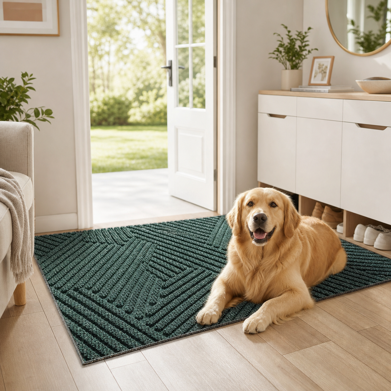 Non-slip Outdoor Doormat with Modern Design | Entrance Rug for Always Clean Spaces