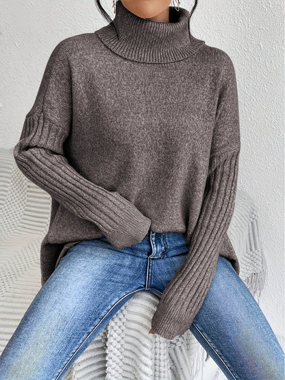 Alessia | Maglione Donna Collo Alto Morbido Over - Calore Senza Sforzo