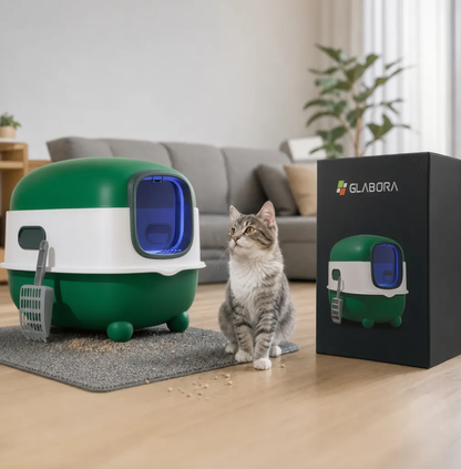 Lettiera Gatto Chiusa con Design a Cupola e Paletta Inclusa | Spazio Ampio per Comfort e Pulizia