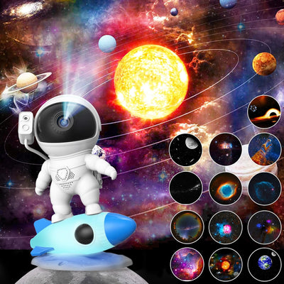 Astronaut | Galactisch projectielicht met Bluetooth-audio | Magische sfeer voor kamers en ontspanning