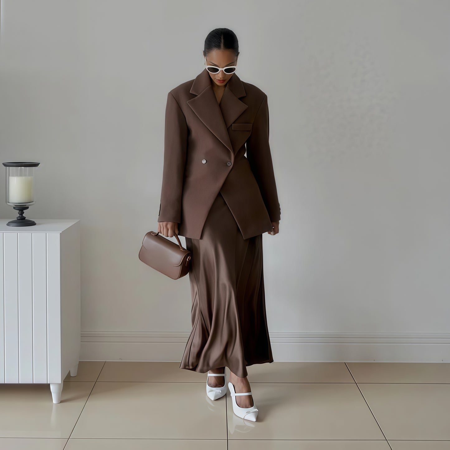 Elegant Double-Breasted Women's Blazer