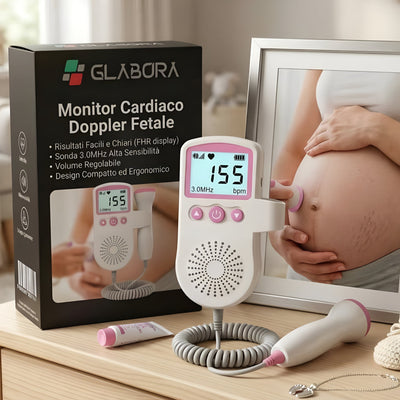 Foetale Doppler Hartmonitor | LCD Scherm en Ingebouwde Speaker | Gemakkelijke Hartslagmonitoring Thuis