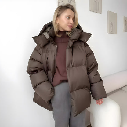 Women's Winter Down Jacket with Hood