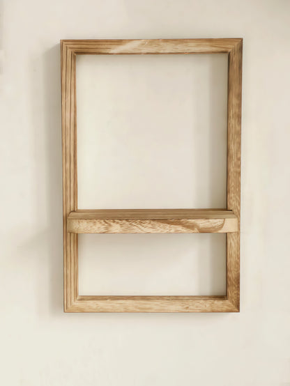 Geometric Wooden Shelf