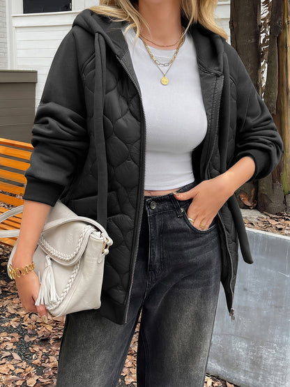 Nora | Quilted Women's Jacket with Hood - Soft Warmth and Everyday Elegance