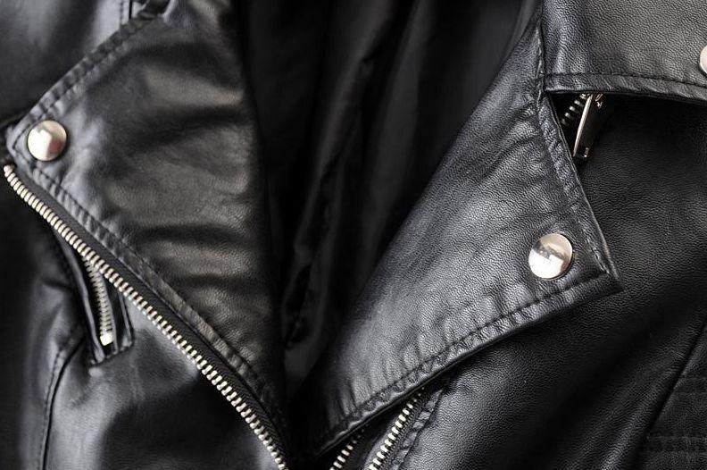 Giuliana | Women's Slim-Fit Biker Jacket with Quilted Panels and Zipper - Urban Edge