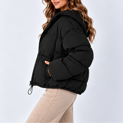 Luciana | Oversized Padded Women's Jacket with High Collar and Pockets - Relaxed Comfort