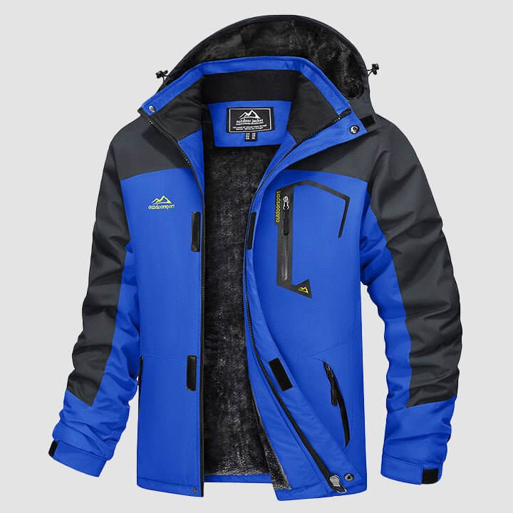 Luca | Men's Winter Jacket with Fleece Lining and Detachable Hood - Warmth and Freedom