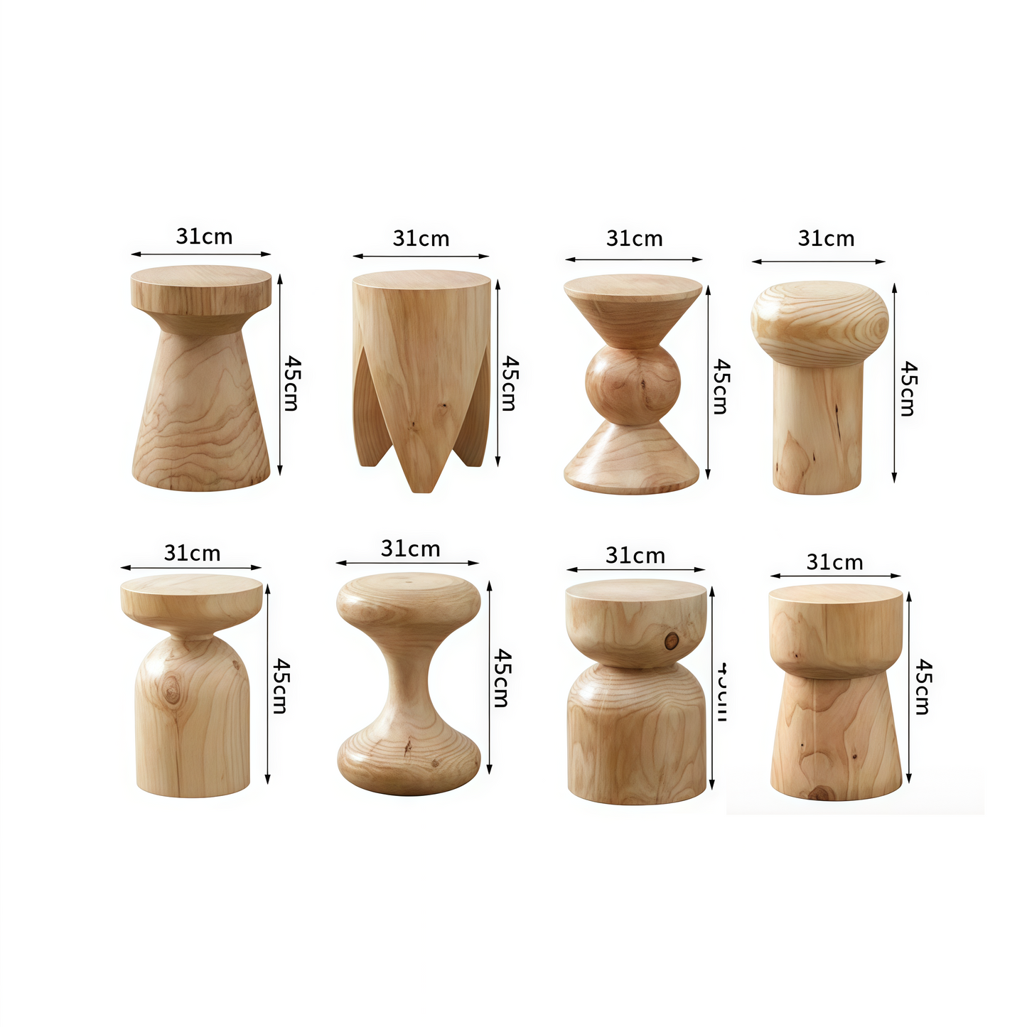 Elegant Solid Wood Coffee Table