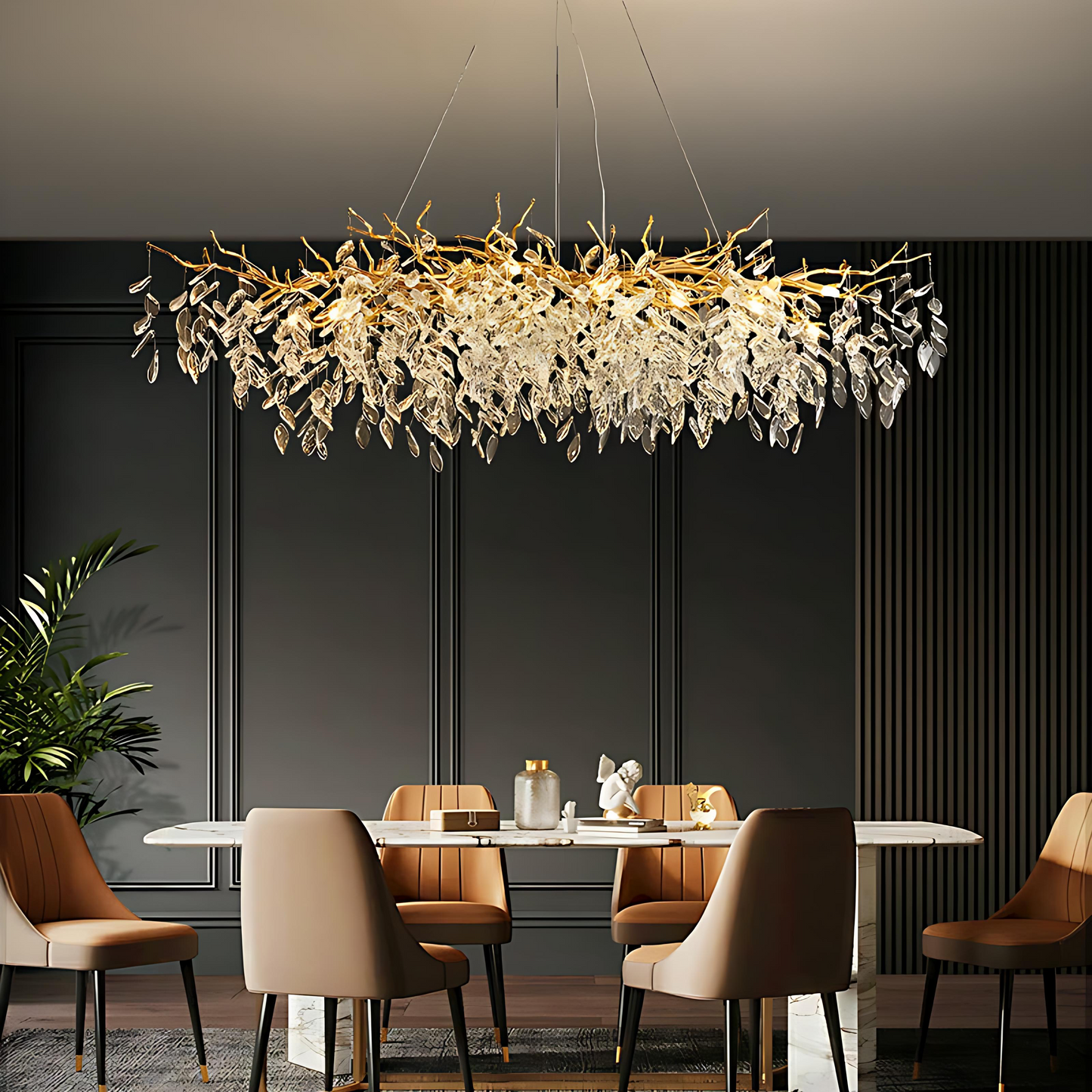 Modern Adjustable Crystal Chandelier