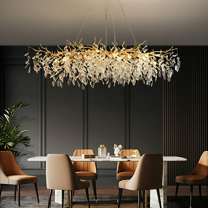 Modern Adjustable Crystal Chandelier