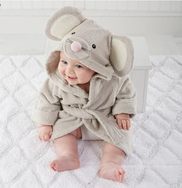 Accappatoio per Bambini in Cotone Morbido con Design di Animali | Comfort e Calore dopo il Bagno 7