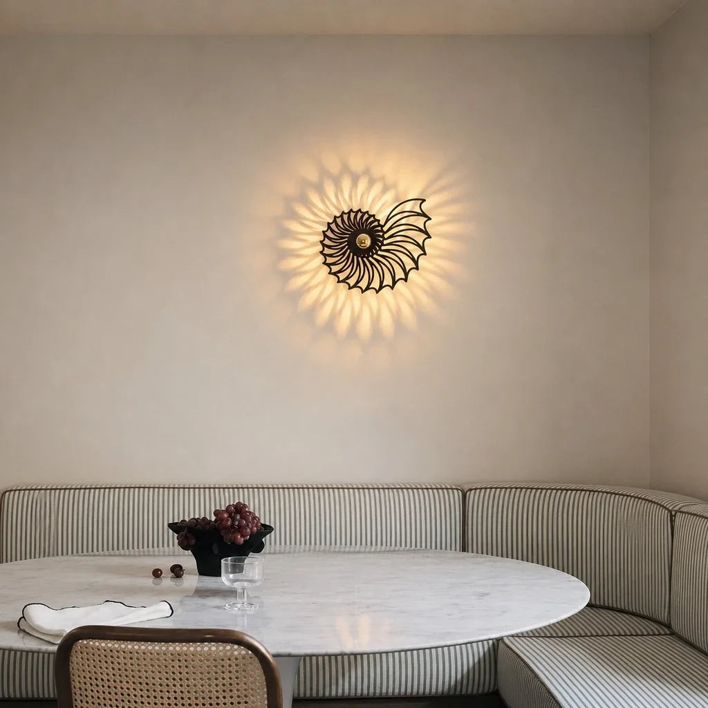 Aegir | Elegante Lampada da Parete LED Nautilus Design 3