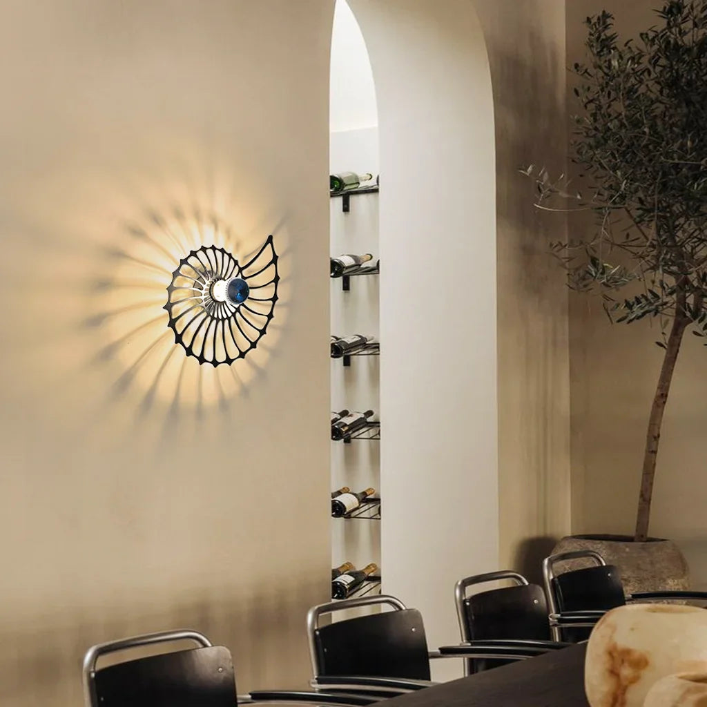 Aegir | Elegante Lampada da Parete LED Nautilus Design 6