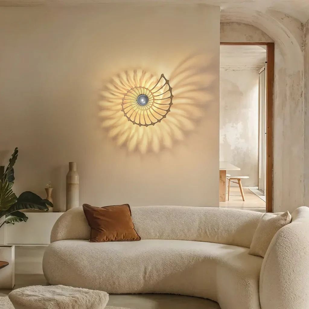 Aegir | Elegante Lampada da Parete LED Nautilus Design 7