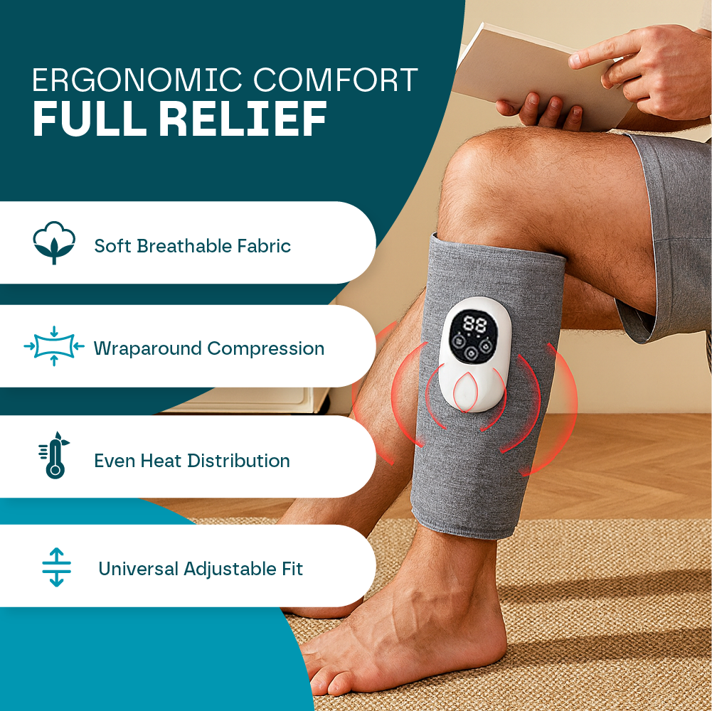 Aeroflux | Massaggiatore per Polpacci Cordless con Calore e Compressione | Ricaricabile per Rilassamento Muscolare 2