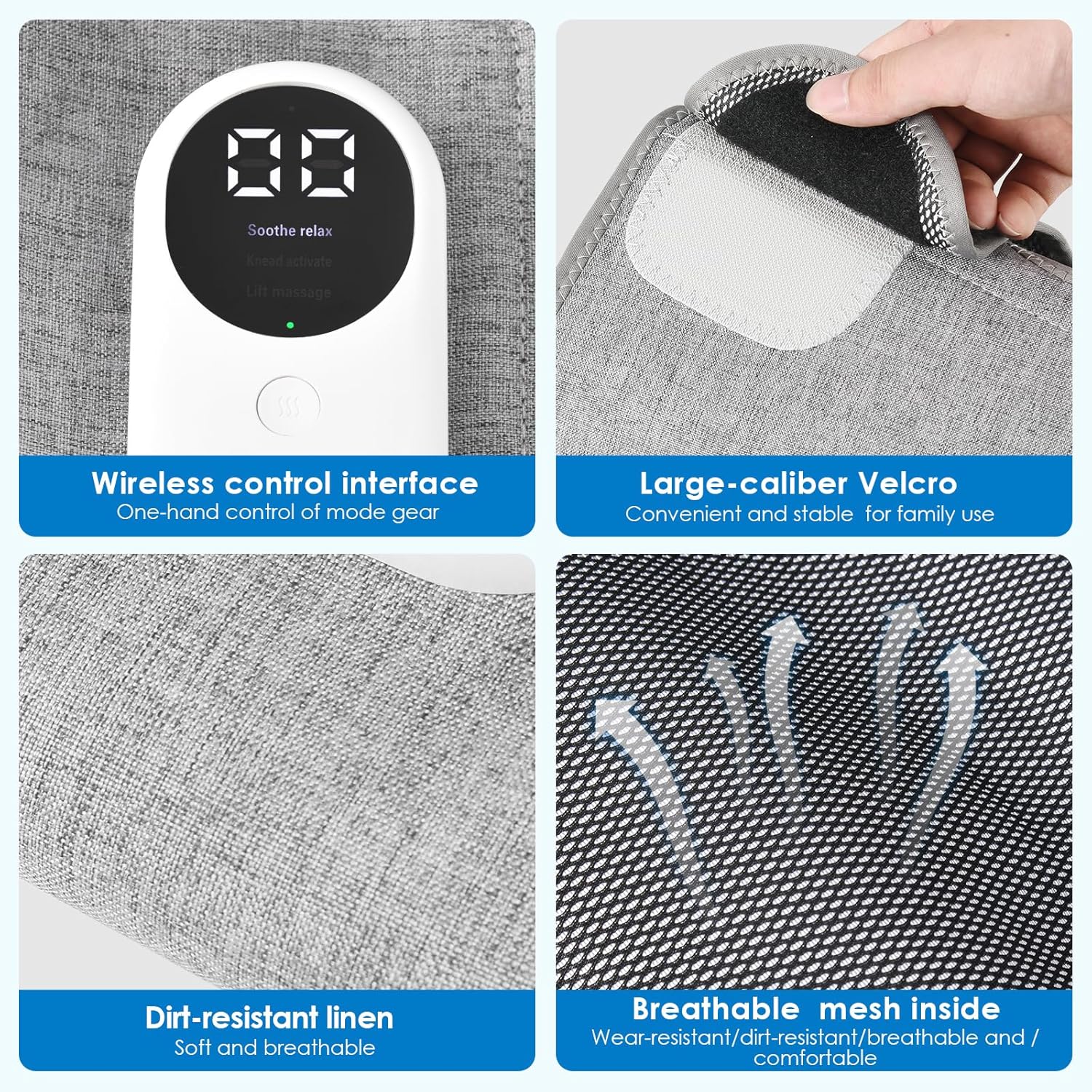 Aeroflux | Massaggiatore per Polpacci Cordless con Calore e Compressione | Ricaricabile per Rilassamento Muscolare 6