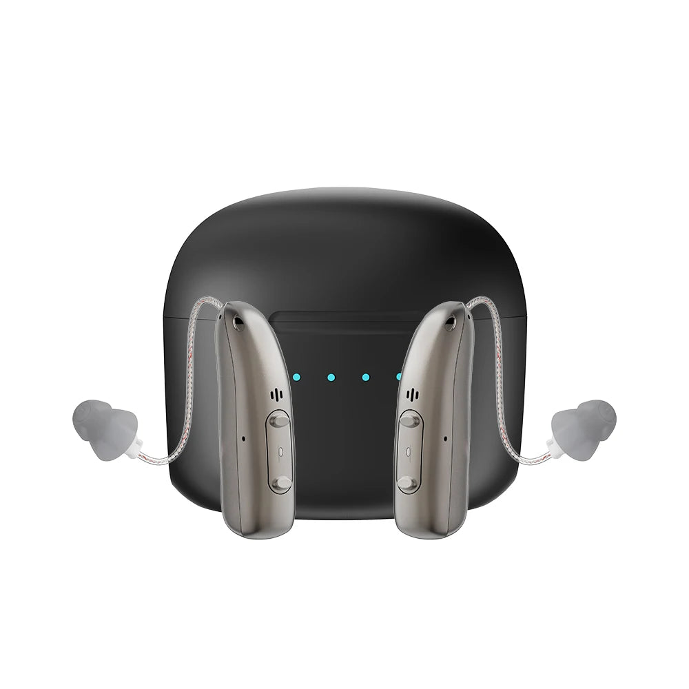 Amplificatore Acustico Digitale Ricaricabile BTE con Volume Regolabile | Mini Dispositivo Portatile per Migliorare l'Udito degli Anziani 6