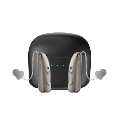 Amplificatore Acustico Digitale Ricaricabile BTE con Volume Regolabile | Mini Dispositivo Portatile per Migliorare l'Udito degli Anziani 6