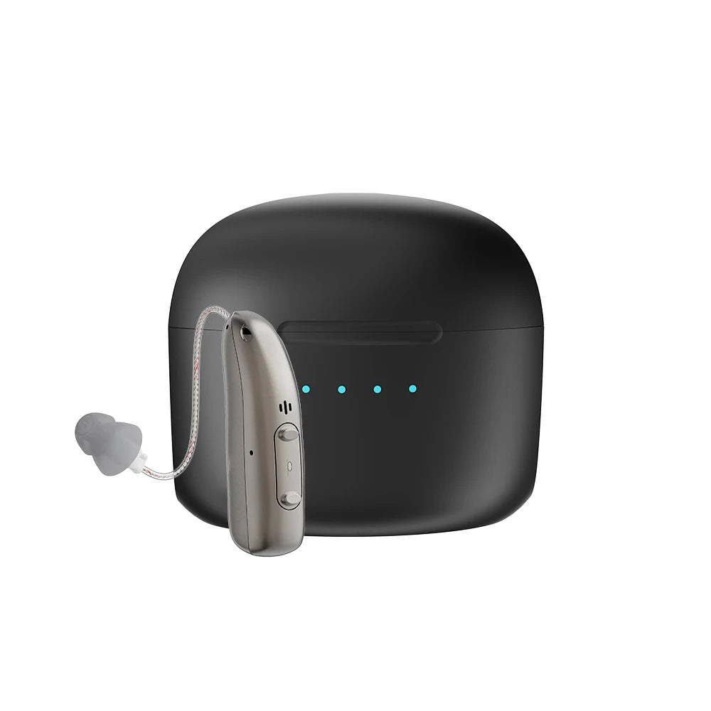 Amplificatore Acustico Digitale Ricaricabile BTE con Volume Regolabile | Mini Dispositivo Portatile per Migliorare l'Udito degli Anziani 8