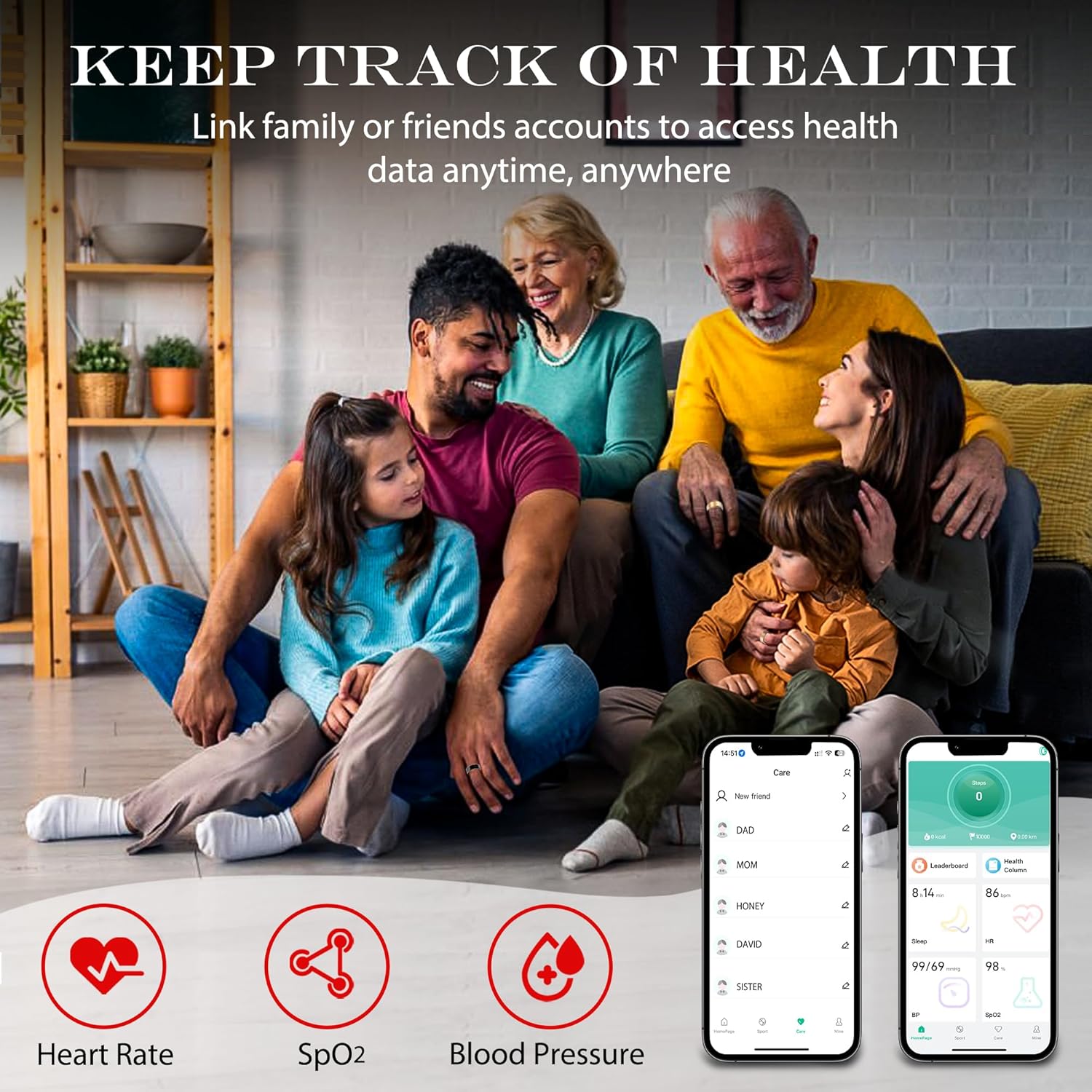 Anello Smart | Tracker Intelligente per Fitness con Monitoraggio del Sonno | Design Elegante per Benessere Quotidiano 3