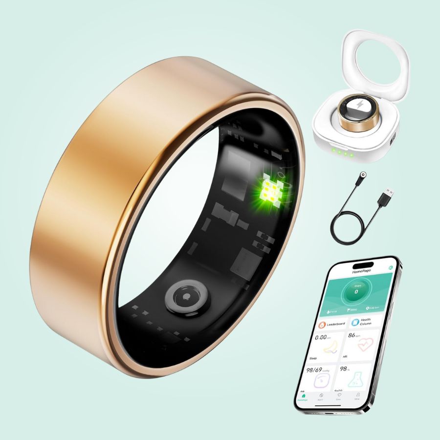 Anello Smart | Tracker Intelligente per Fitness con Monitoraggio del Sonno | Design Elegante per Benessere Quotidiano 5