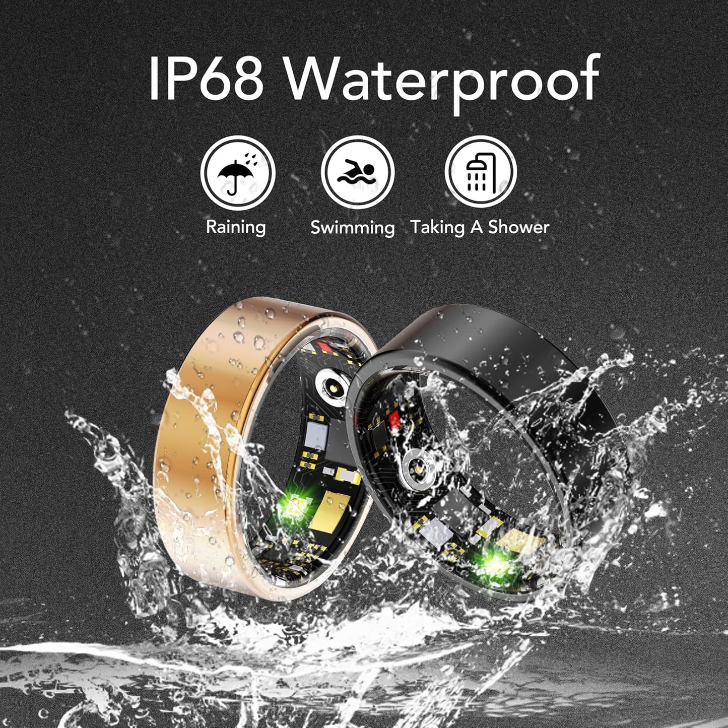 Anello Smart | Tracker Intelligente per Fitness con Monitoraggio del Sonno | Design Elegante per Benessere Quotidiano 6