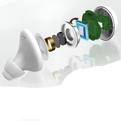 Rechargeable Bluetooth Hearing Aids with App Control | Clear Audio for Calls and Music