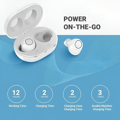 Rechargeable Bluetooth Hearing Aids with App Control | Clear Audio for Calls and Music