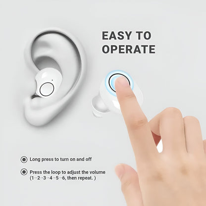 Rechargeable Bluetooth Hearing Aids with App Control | Clear Audio for Calls and Music