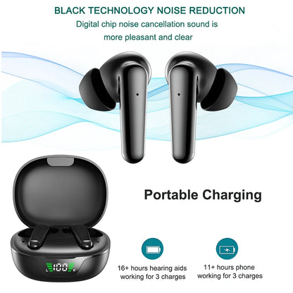Rechargeable Hearing Aids | Digital Audio Amplifier with Bluetooth | App Control for Clear, Personalized Hearing