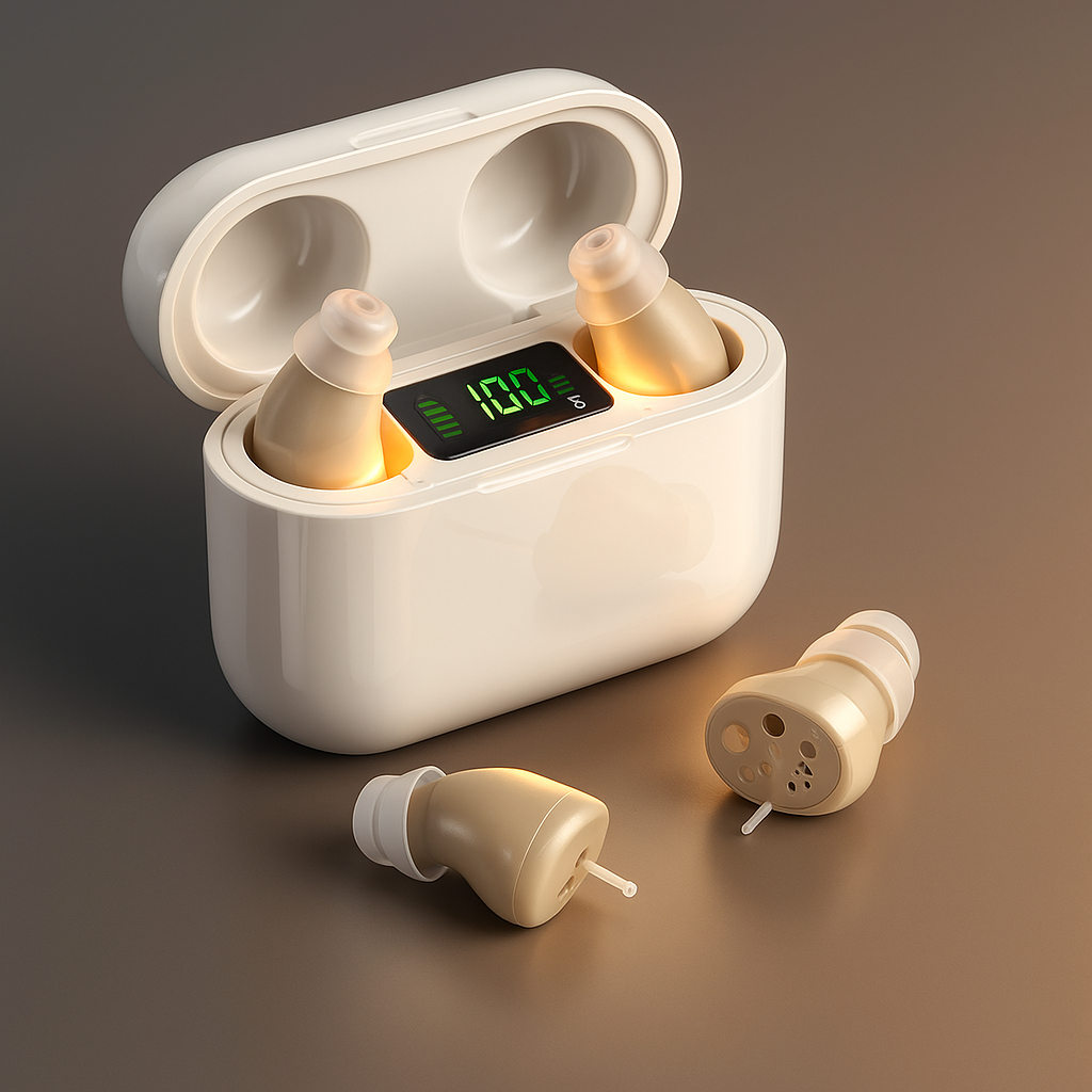 Apparecchio Acustico Digitale Ricaricabile con Riduzione del Rumore | Design Discreto per Sollievo dall'Acufene 2