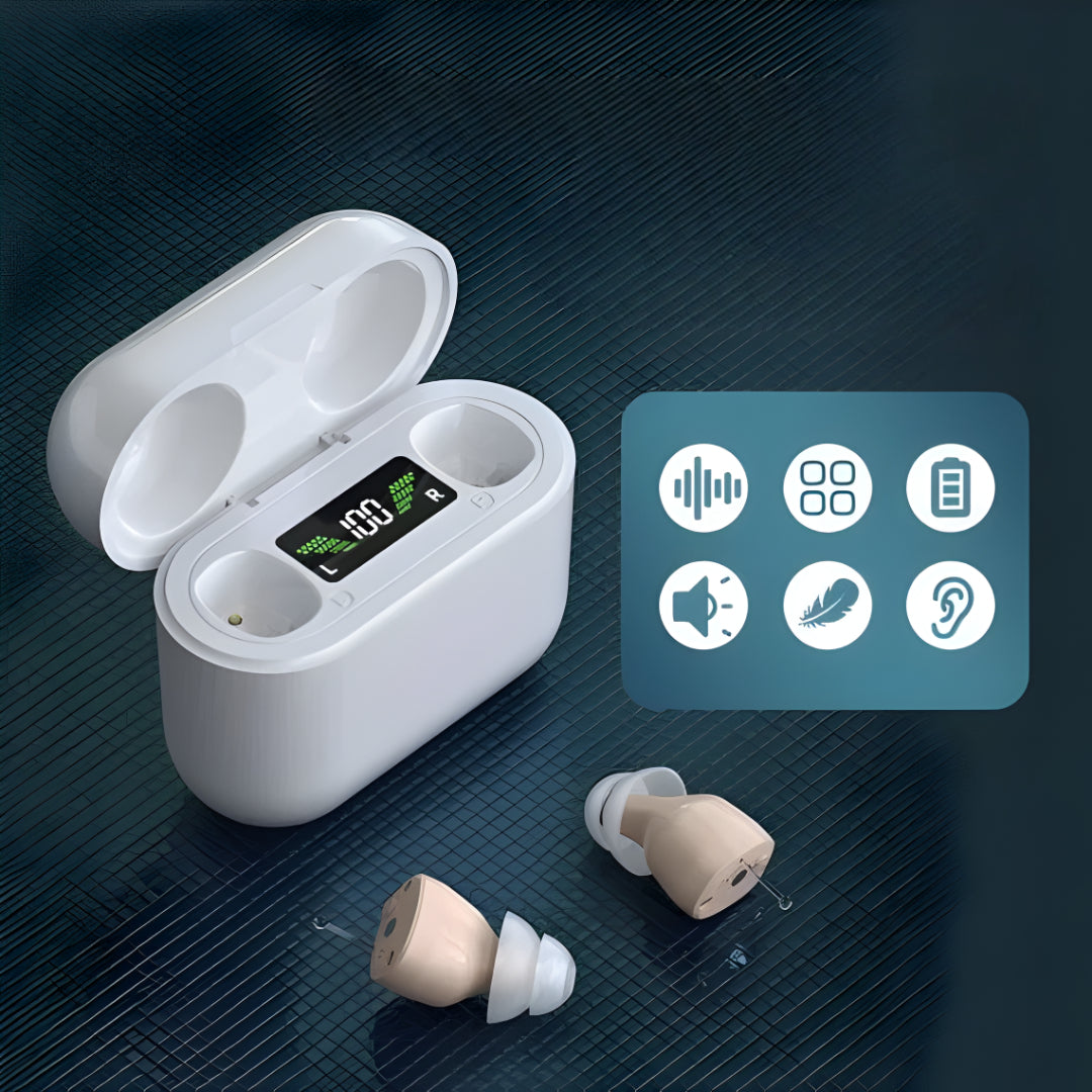 Apparecchio Acustico Digitale Ricaricabile con Riduzione del Rumore | Design Discreto per Sollievo dall'Acufene 5
