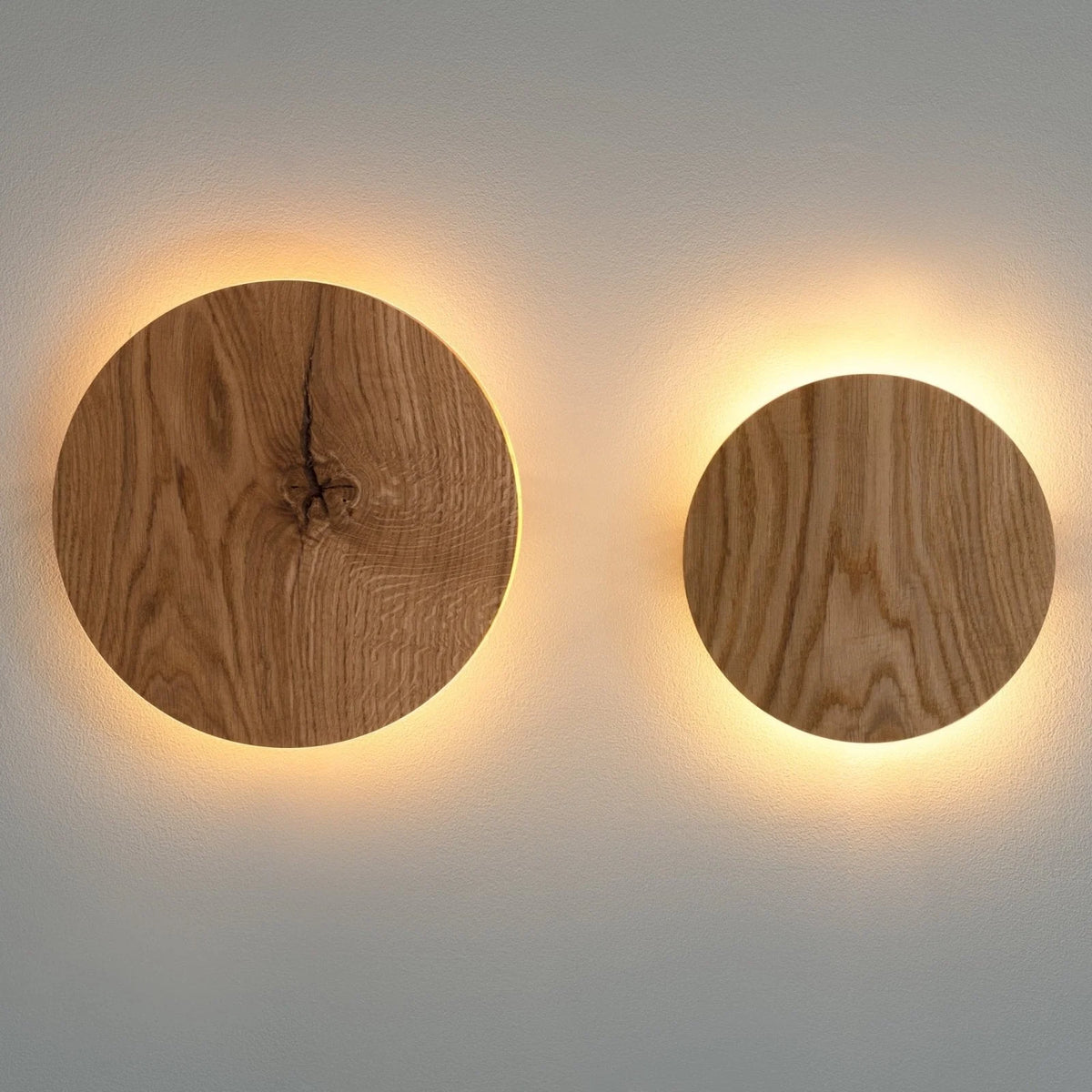 Applique Da Parete LED Rotonda con Effetto Legno - Illumina il Tuo Spazio con Atmosfera Calda 3