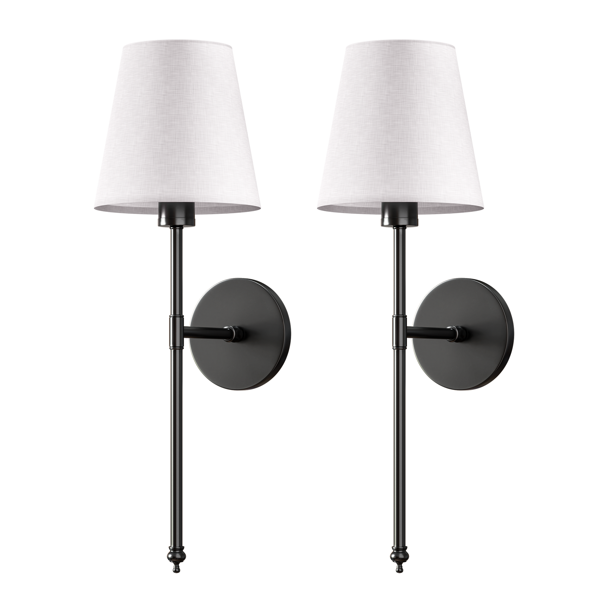 Applique Da Parete Wireless in Ottone con Paralume in Lino Ð Set di 2 per Illuminazione Elegante 10