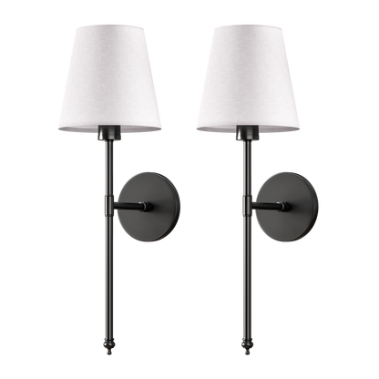 Applique Da Parete Wireless in Ottone con Paralume in Lino Ð Set di 2 per Illuminazione Elegante 10
