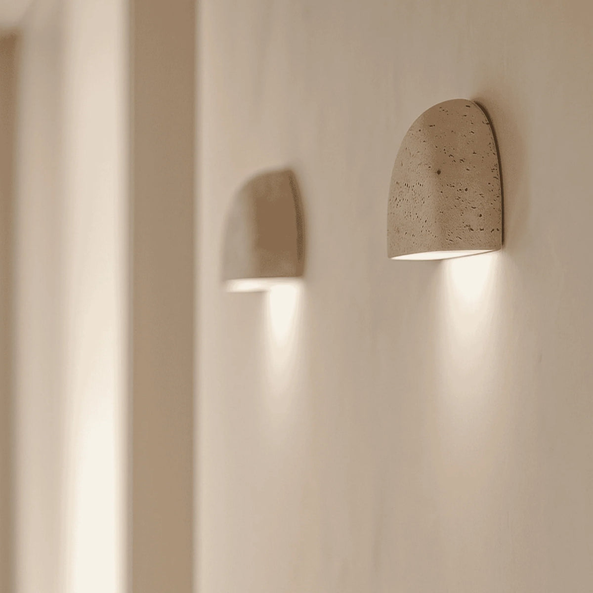 Applique da Parete Minimalista | Applique Camera da Letto in Gesso con Illuminazione Indiretta per Atmosfera Rilassante 1