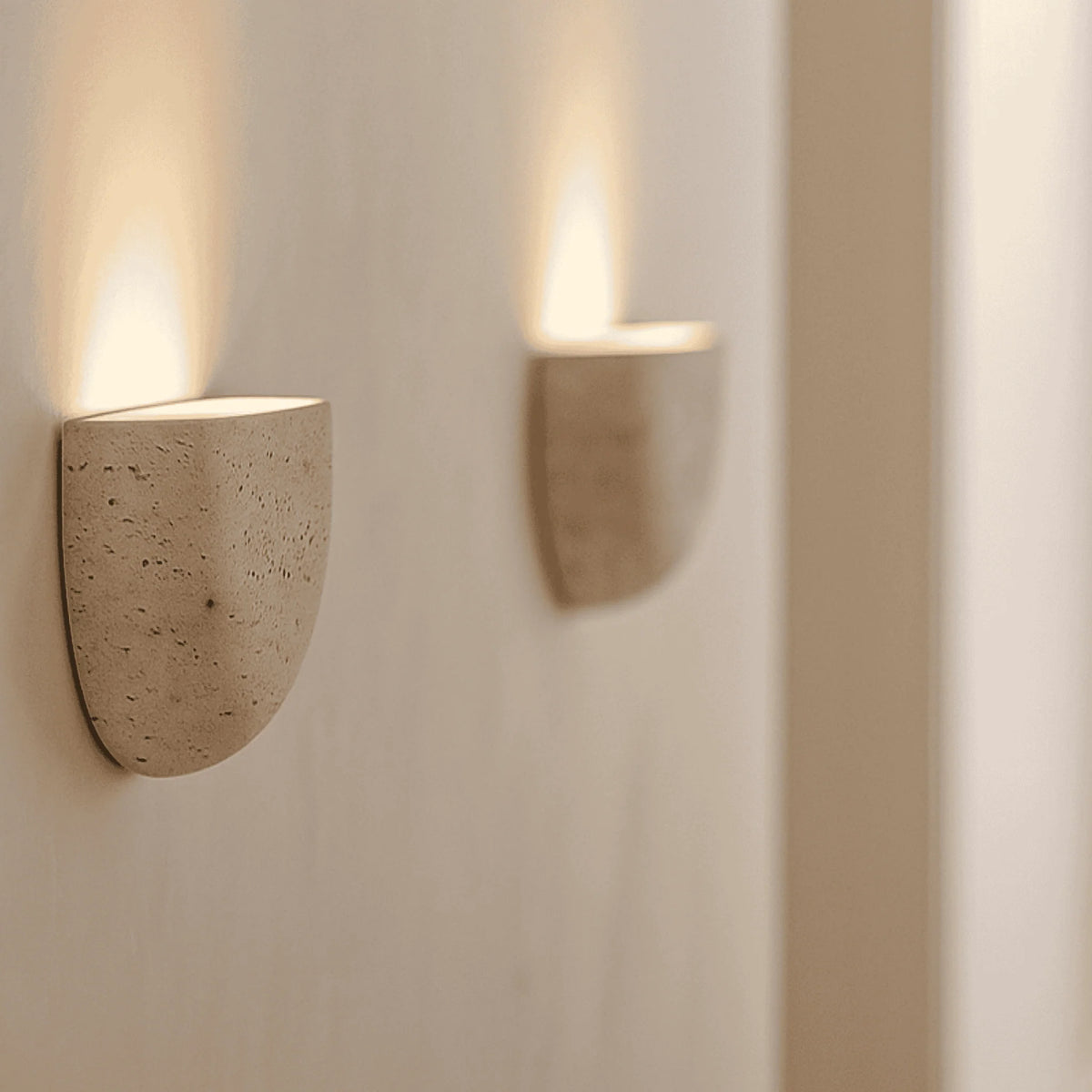 Applique da Parete Minimalista | Applique Camera da Letto in Gesso con Illuminazione Indiretta per Atmosfera Rilassante 3