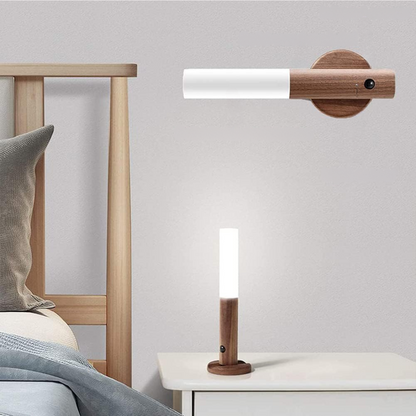 Applique da Parete in Legno con Sensore di Movimento Ð Illuminazione Intelligente per Camera da Letto e Corridoio 1