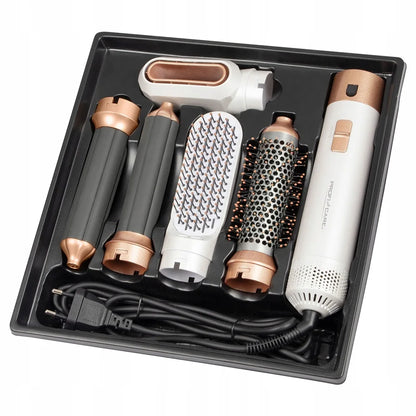 Asciugacapelli Elettrico 5-in-1 con Aria Calda e Funzione Arricciacapelli | Strumento Multifunzionale per Styling Professionale 3