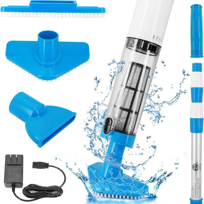 Aspirapolvere Piscina Ricaricabile 3 in 1 con Batteria Lunga Durata | Pulizia Efficiente per Piscine Sempre Perfette