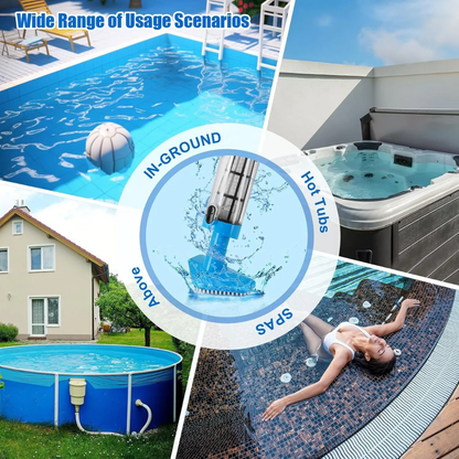 3-in-1 Rechargeable Pool Vacuum Cleaner with Long-lasting Battery | Efficient Cleaning for Perfect Pools