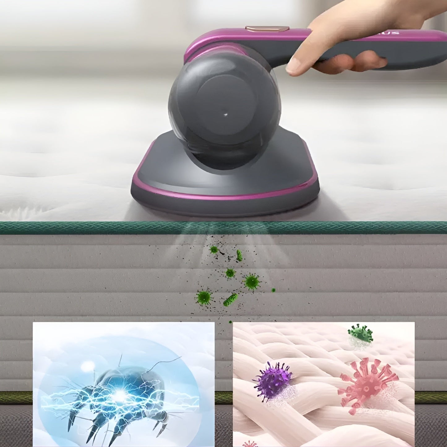 Powerful Portable Cordless Car Vacuum Cleaner with Rechargeable Battery - Effective Cleaning for Interiors and Surfaces