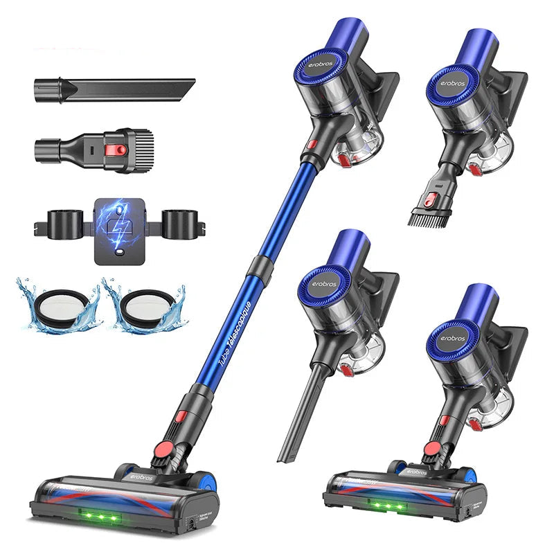 Aspirapolvere Senza Fili Ergonomico con Potente Aspirazione e Filtrazione Avanzata per Pulizia Efficiente