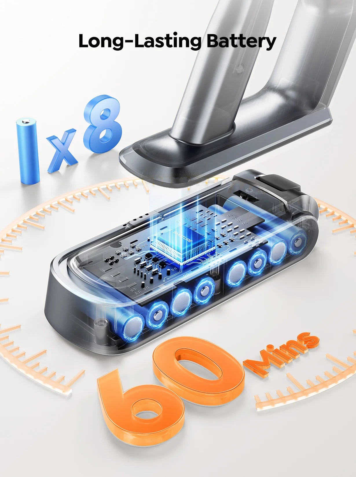 Cordless Vacuum Cleaner | Powerful Suction with Removable Battery | Deep Cleaning for Carpets and Floors