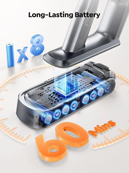 Cordless Vacuum Cleaner | Powerful Suction with Removable Battery | Deep Cleaning for Carpets and Floors