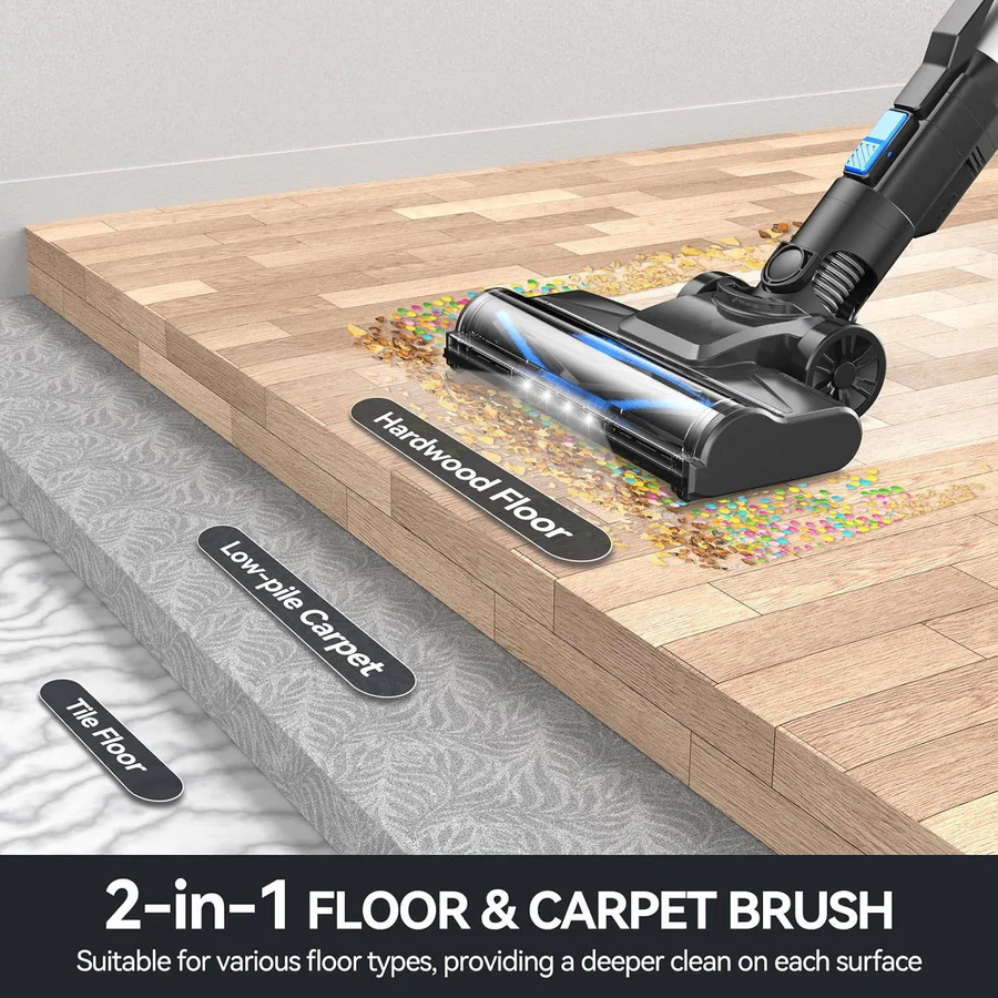 Aspirapolvere Senza Fili | Potente Aspirazione e Design Leggero | Filtrazione HEPA per Aria Pulita 3